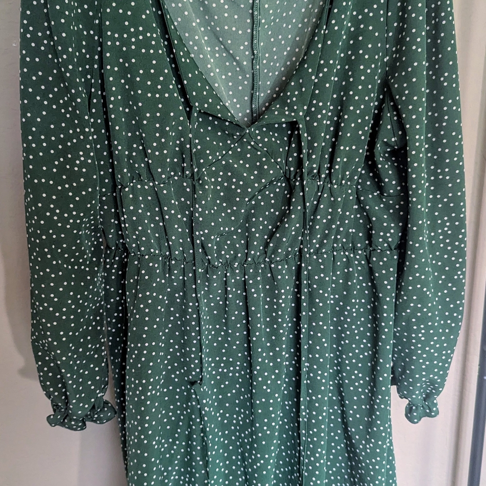 Green Polka Dot Dress